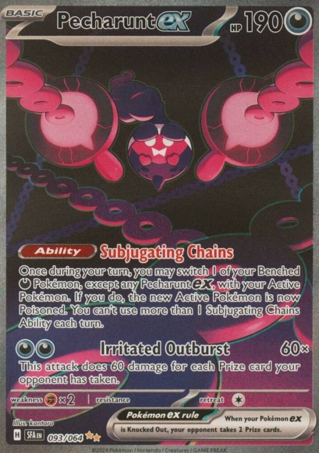 2024 Pokemon Sfa EN-Shrouded Fable Pecharunt EX #093 TCG Card