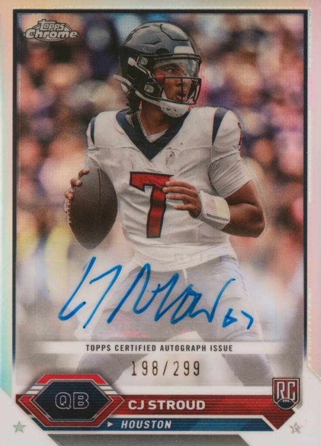 2023 Topps Composite Topps Chrome Autographs CJ Stroud #TCACS Football Card