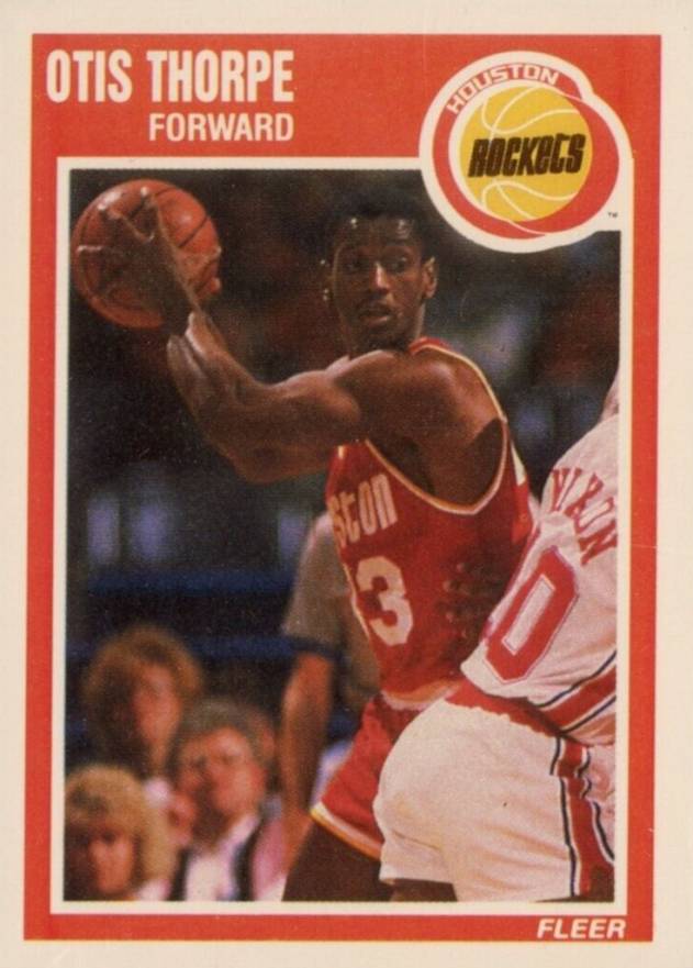 1989 Fleer Otis Thorpe #62 Basketball Card