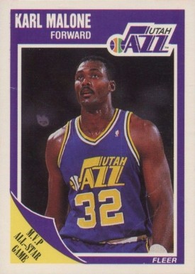 1989 Fleer Karl Malone #155 Basketball Card