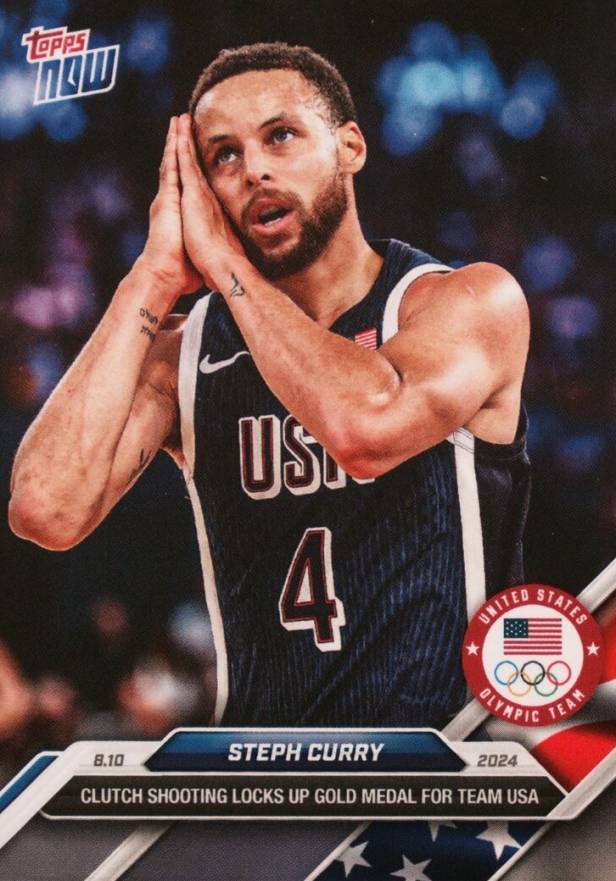 2024 Topps Now Olympic Games Stephen Curry #27 Basketball Card