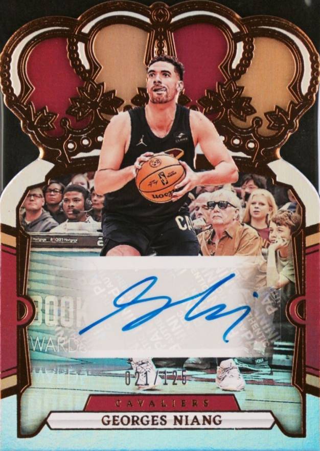 2023 Panini Crown Royale Crown Autographs Georges Niang #CAGNC Basketball Card