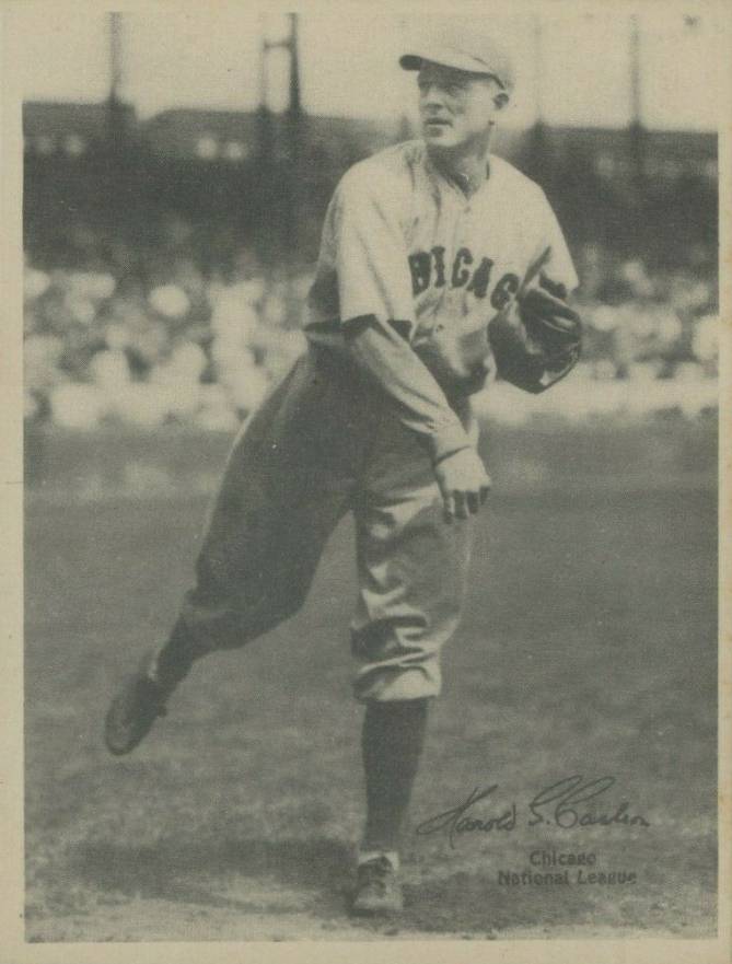 1929 Kashin Publications Harold Carlson # Baseball Card