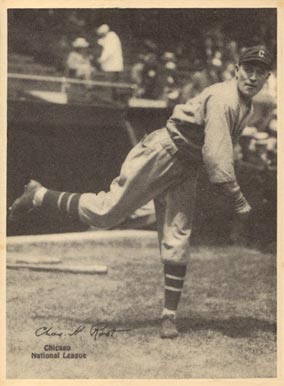 1929 Kashin Publications Chas. Root # Baseball Card