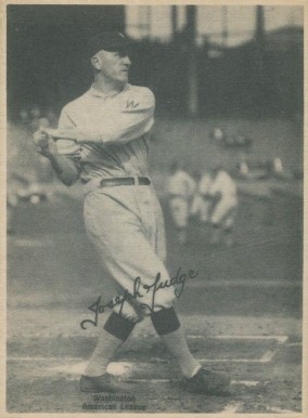 1929 Kashin Publications Joseph Judge # Baseball Card