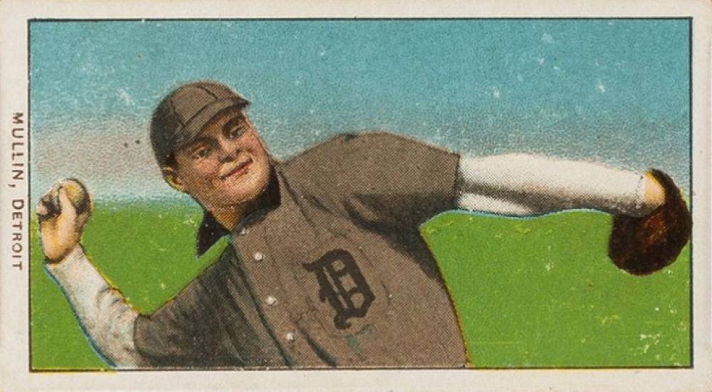 1909 White Borders Piedmont 350  Mullin, Detroit #348 Baseball Card