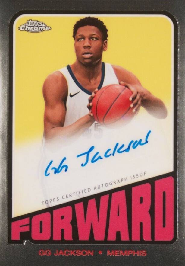 2023 Topps Chrome 1972 Topps Autographs GG Jackson #TAGGJ Basketball Card