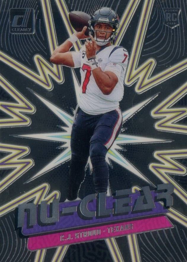 2023 Panini Clearly Donruss NU-Clear CJ Stroud #12 Football Card