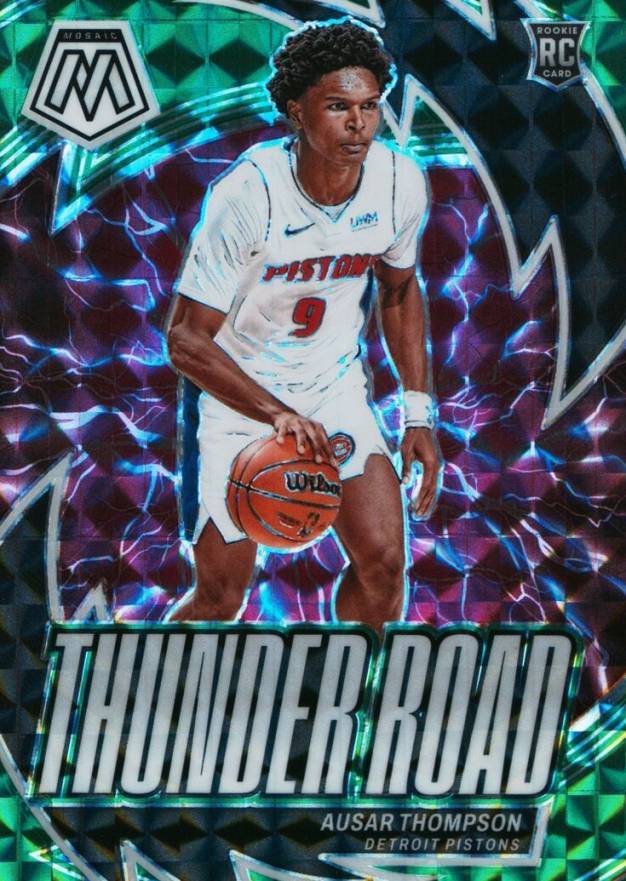 2023 Panini Mosaic Thunder Road Ausar Thompson #16 Basketball Card