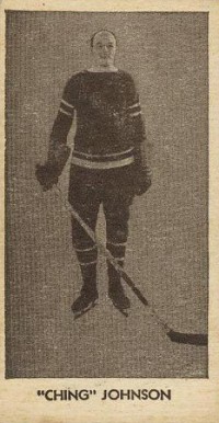1933 V129 Anonymous Ivan "Ching" Johnson #33 Hockey Card