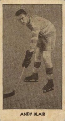 1933 V129 Anonymous Andy Blair #11 Hockey Card