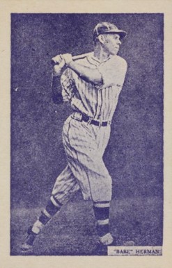 1933 Uncle Jacks Candy "Babe" Herman # Baseball Card