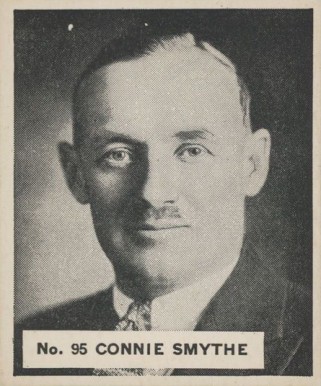 1937 World Wide Gum Conn Smythe #95 Hockey Card