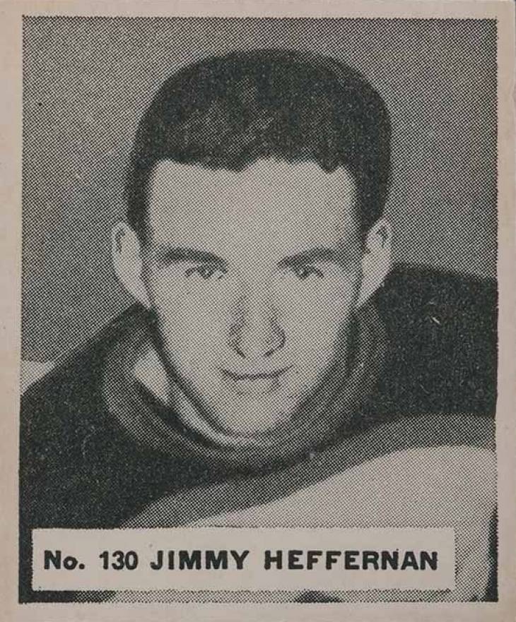 1937 World Wide Gum Jimmy Heffernan #130 Hockey Card