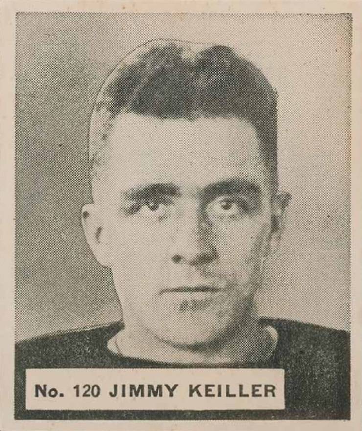 1937 World Wide Gum Jimmy Keiller #120 Hockey Card