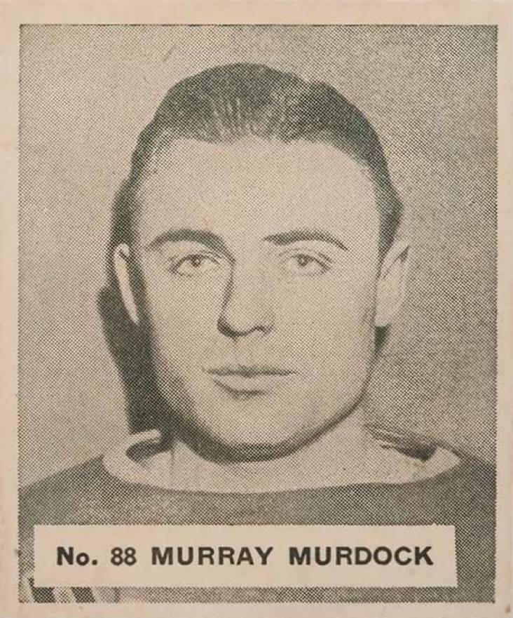 1937 World Wide Gum Murray Murdoch #88 Hockey Card