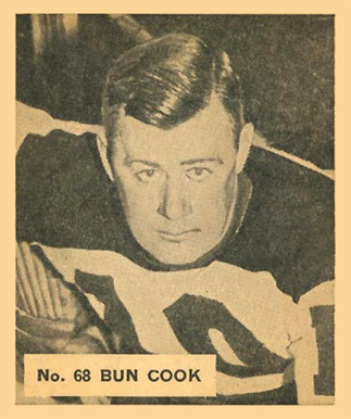 1937 World Wide Gum Bun Cook #68 Hockey Card
