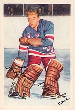 1953 Parkhurst Gump Worsley #53 Hockey Card