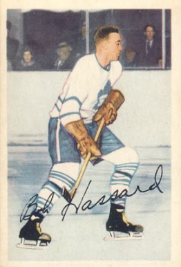 1953 Parkhurst Bob Hassard #4 Hockey Card