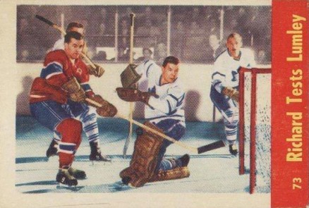 1955 Parkhurst Richard Tests Lumley #73 Hockey Card