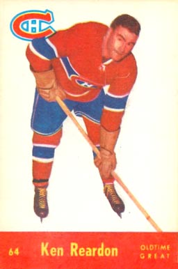 1955 Parkhurst Ken Reardon #64 Hockey Card