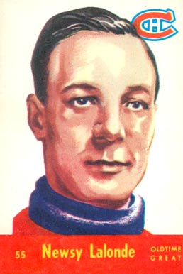 1955 Parkhurst Newsy LaLonde #55 Hockey Card