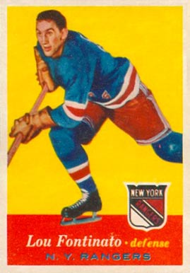 1957 Topps Lou Fontinato #64 Hockey Card