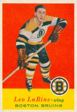 1957 Topps Leo Labine #9 Hockey Card