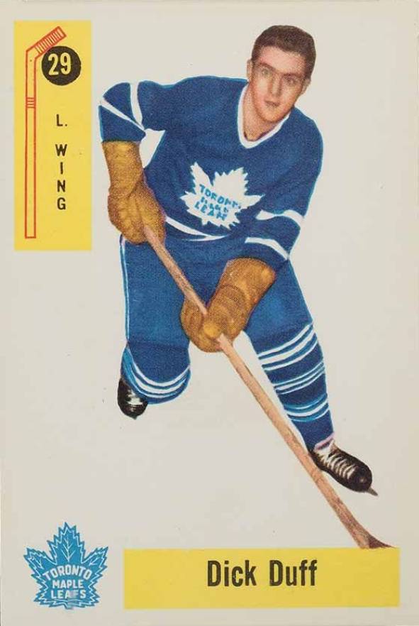 1958 Parkhurst Dick Duff #29 Hockey Card