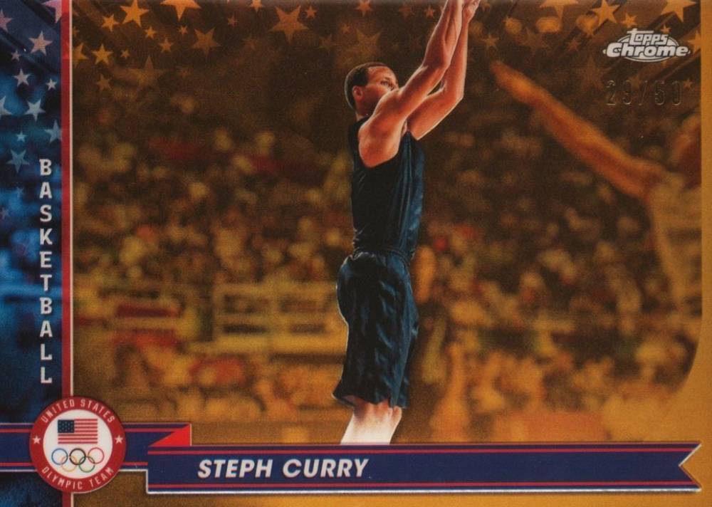 2024 Topps Chrome US Olympic and Paralympic Hopefuls Steph Curry #119 Basketball Card