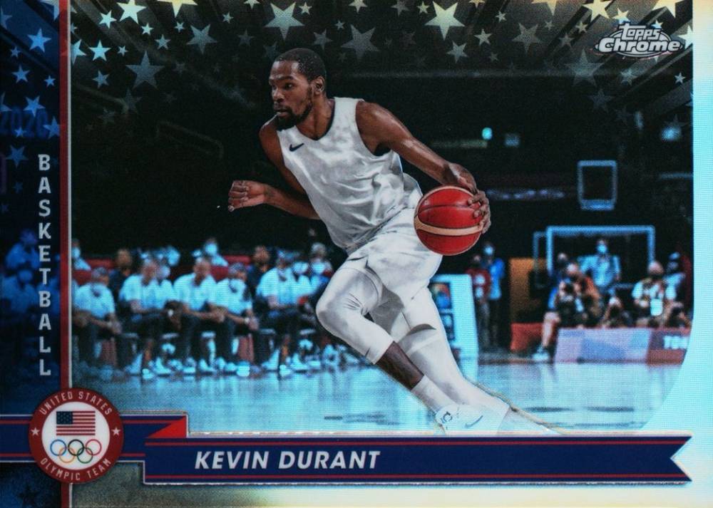 2024 Topps Chrome US Olympic and Paralympic Hopefuls Kevin Durant #164 Basketball Card