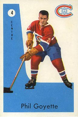 1959 Parkhurst Phil Goyette #4 Hockey Card