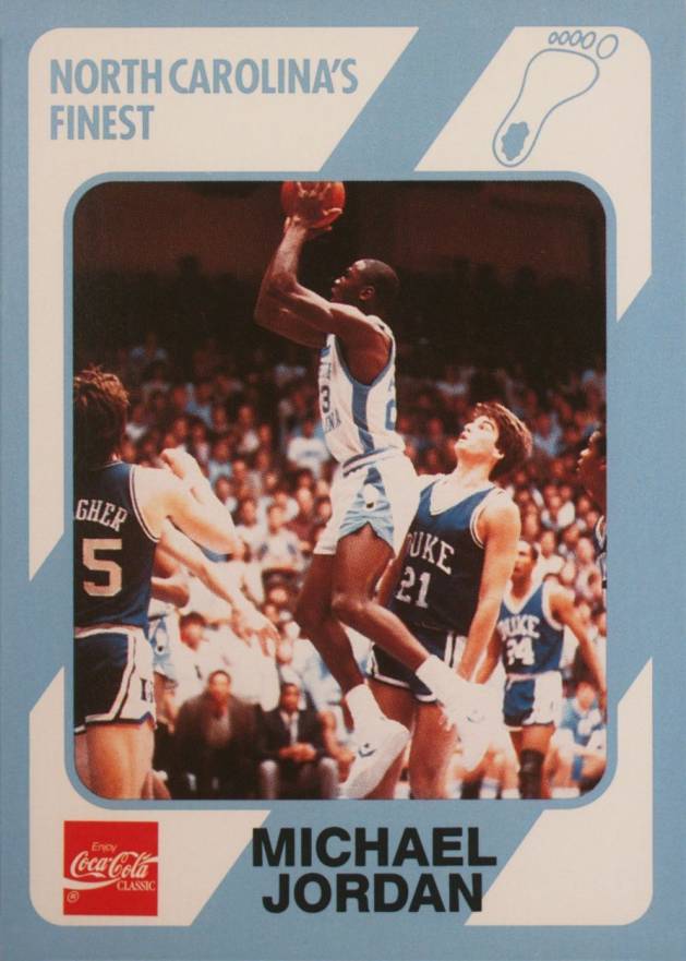 1989 Collegiate Collection North Carolina Michael Jordan #18 Basketball Card