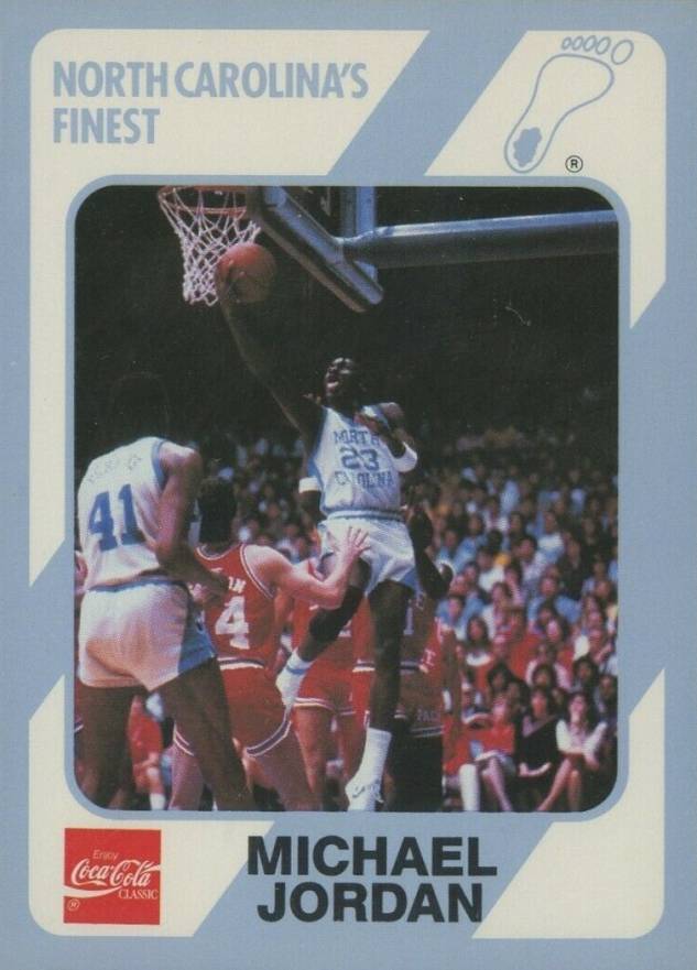 1989 Collegiate Collection North Carolina Michael Jordan #14 Basketball Card