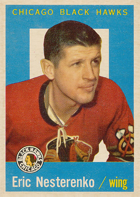 1959 Topps Eric Nesterenko #1 Hockey Card