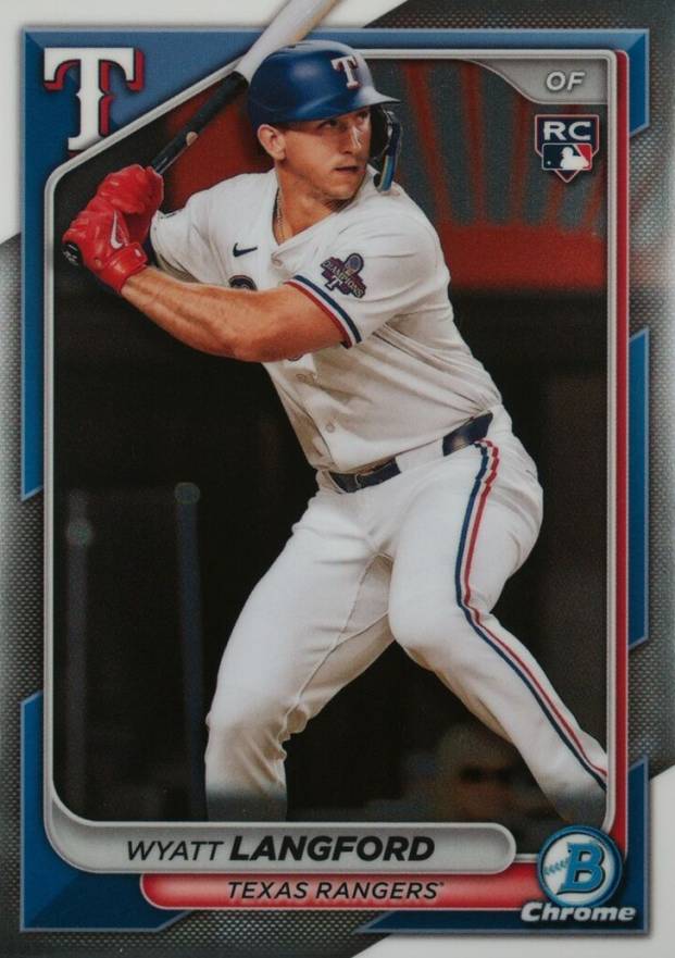 2024 Bowman Chrome Wyatt Langford #71 Baseball Card