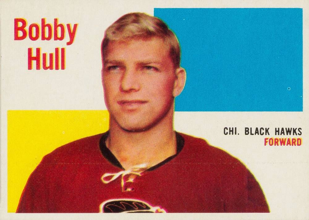 1960 Topps Bobby Hull #58 Hockey Card