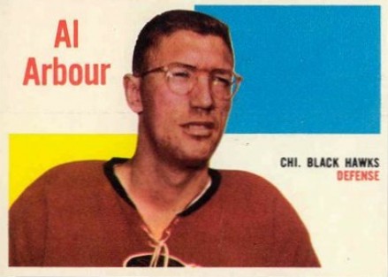 1960 Topps Al Arbour #64 Hockey Card