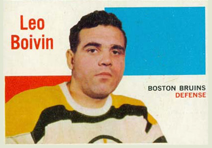 1960 Topps Leo Boivin #62 Hockey Card
