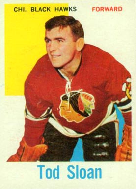 1960 Topps Tod Sloan #51 Hockey Card