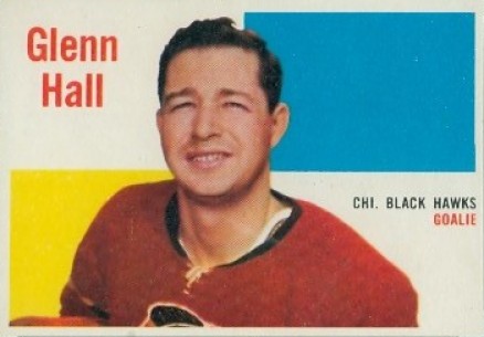 1960 Topps Glenn Hall #25 Hockey Card