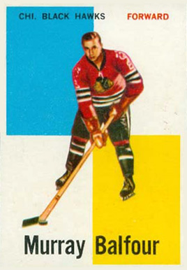 1960 Topps Murray Balfour #12 Hockey Card