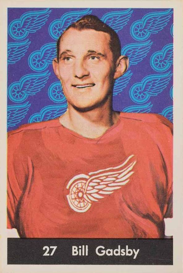 1961 Parkhurst Bill Gadsby #27 Hockey Card