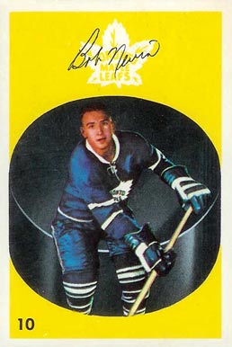 1962 Parkhurst Bob Nevin #10 Hockey Card