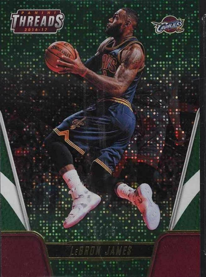 2016 Panini Threads LeBron James #64 Basketball Card