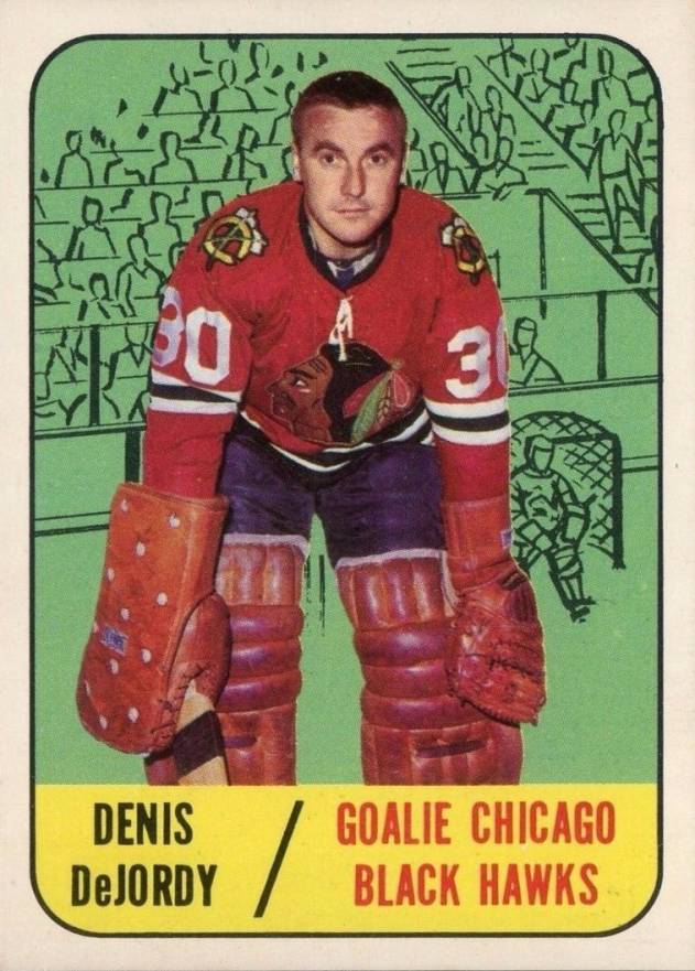 1967 Topps Denis Dejordy #115 Hockey Card