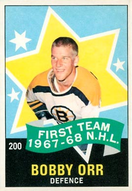 1968 O-Pee-Chee Bobby Orr #200 Hockey Card