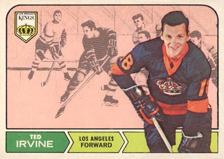 1968 Topps Ted Irvine #39 Hockey Card