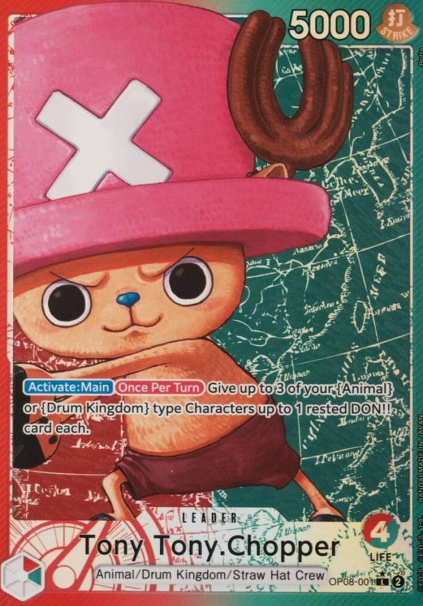 2024 One Piece Two Legends Tony Tony Chopper #001 TCG Card