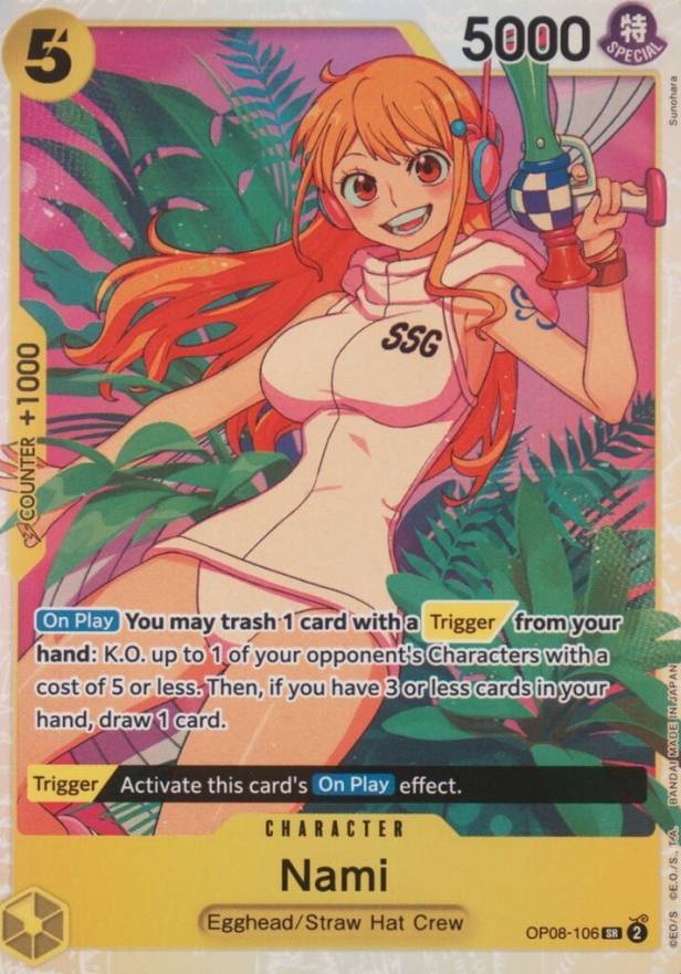 2024 One Piece Two Legends Nami #106 TCG Card